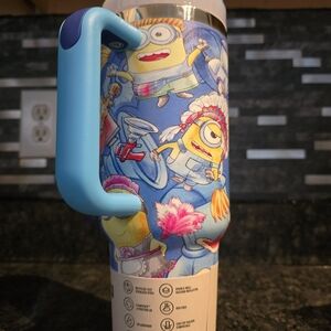 Stanley Quencher Tumbler with Blue Handle and Minions Design New